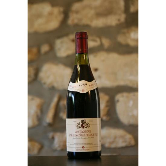 Vin rouge, Hautes Cotes de Beaune, Domaine Martenot 1989