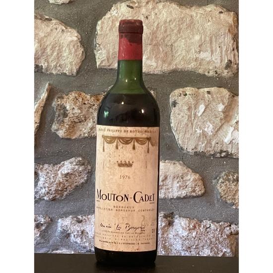Vin rouge, Bordeaux, Mouton Cadet 1976
