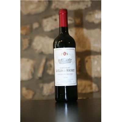Vin rouge, Cote de Bourg, Chateau Le Clos Rousset 2010