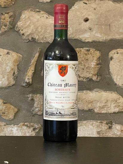 Vin rouge, Bordeaux, Château Maurey 1982