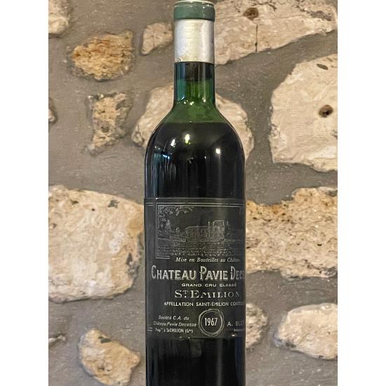 Vin rouge, St Emilion grand Cru,rouge,Château Pavie Decesse 1967