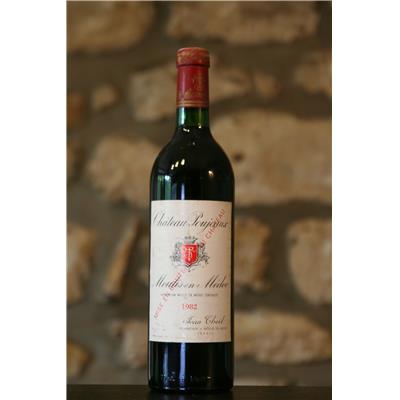 Vin rouge, Bordeaux, Château D'Hories 1982