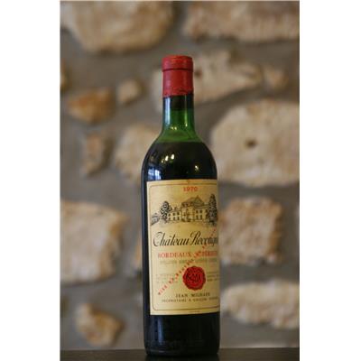 Vin rouge, Château Recougne 1970