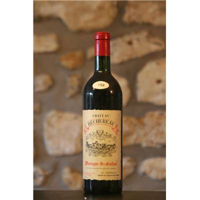 Vin rouge, Montagne St Emilion, Château Bechereau 1964