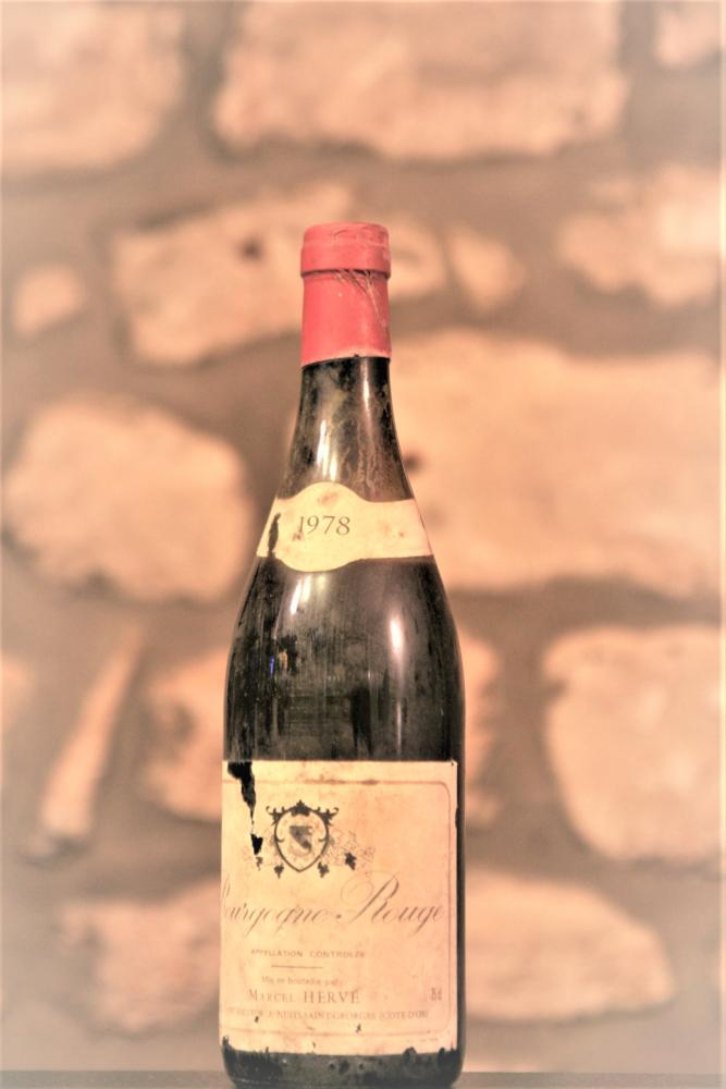 Vin rouge, Bourgogne, Domaine Marcel Herve 1978