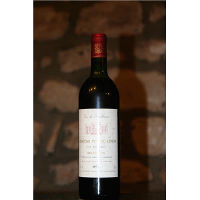 Vin rouge, chateau Pontac Lynch 1979