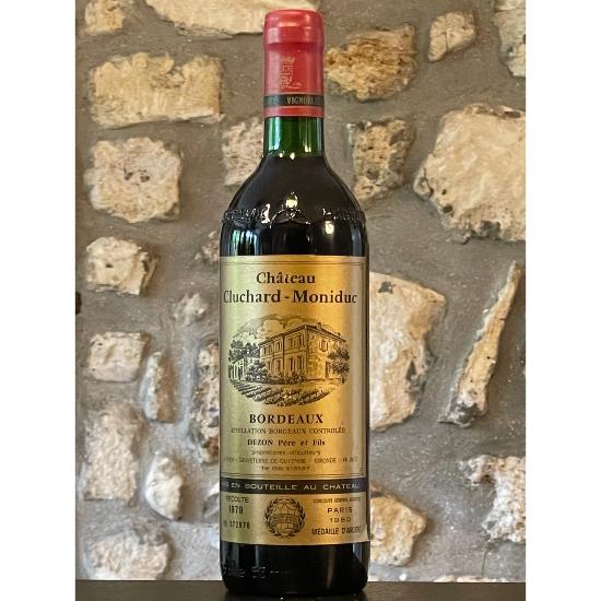 Vin rouge, Bordeaux superieur, Château Cluchard Moniduc 1979