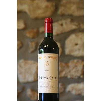 Vin rouge, Bordeaux, Château Mouton Cadet 1989