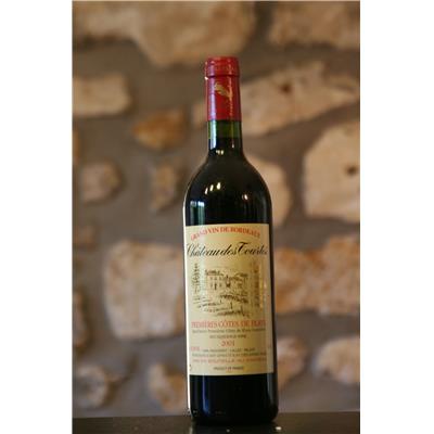 Vin rouge, Premieres Cotes de Blaye, Château des Tourtes 2001