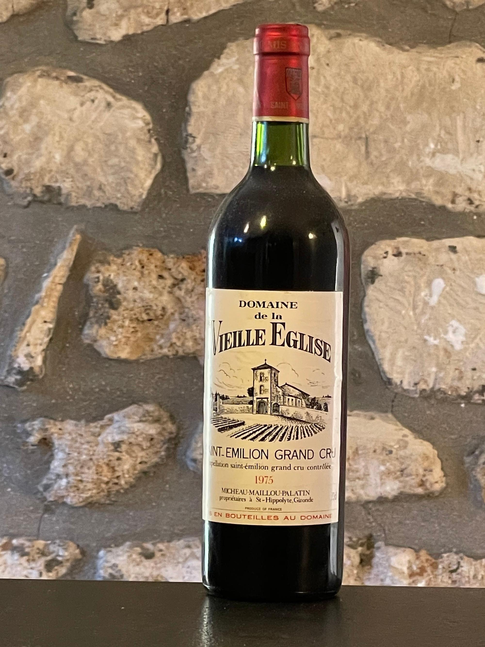 Vin Vin rouge, Bordeaux, Château de l'Eglise 1975, Vente Vins