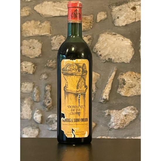 Vin rouge, Montagne St Emilion, Domaine de la Clotte 1960
