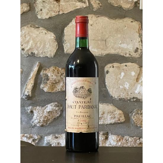 Vin rouge, Pauillac, Château Haut Pardanac 1982