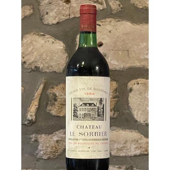 Vin rouge, Cotes de Bordeaux, Château le Sorbier 1982