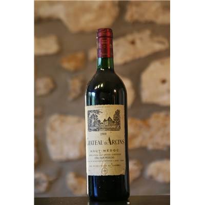 Vin rouge, Haut Medoc, Château d'Arcins 1989