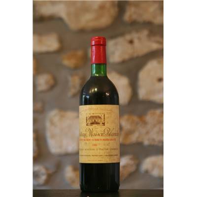 Vin rouge, Montagne St Emilion, Château Maison blanche 1980