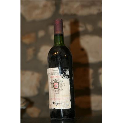 Vin rouge, Chateau du Marquis de Mons 1978