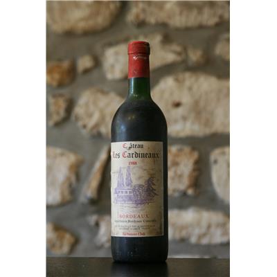 Vin rouge, Château les Cardineaux 1988