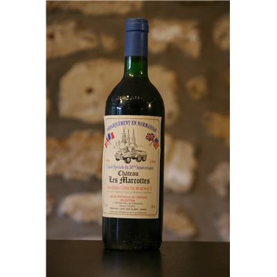 Vin rouge, Château Les Marcottes, 50e anniv débarquement 1991