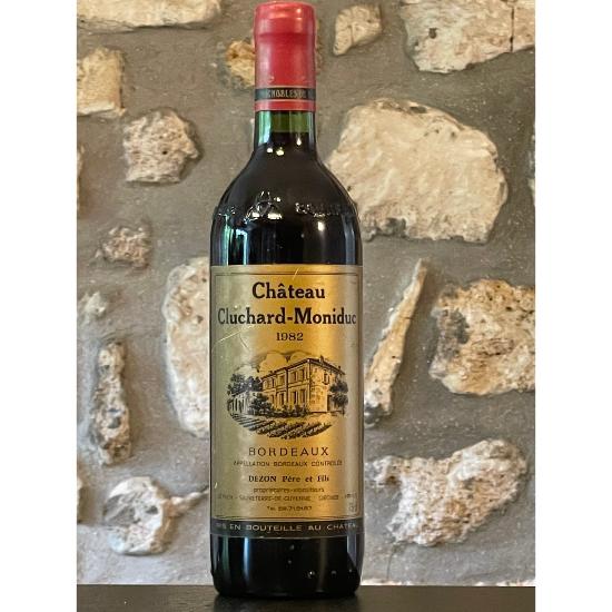 Vin rouge, Bordeaux superieur, Château Cluchard Moniduc 1982