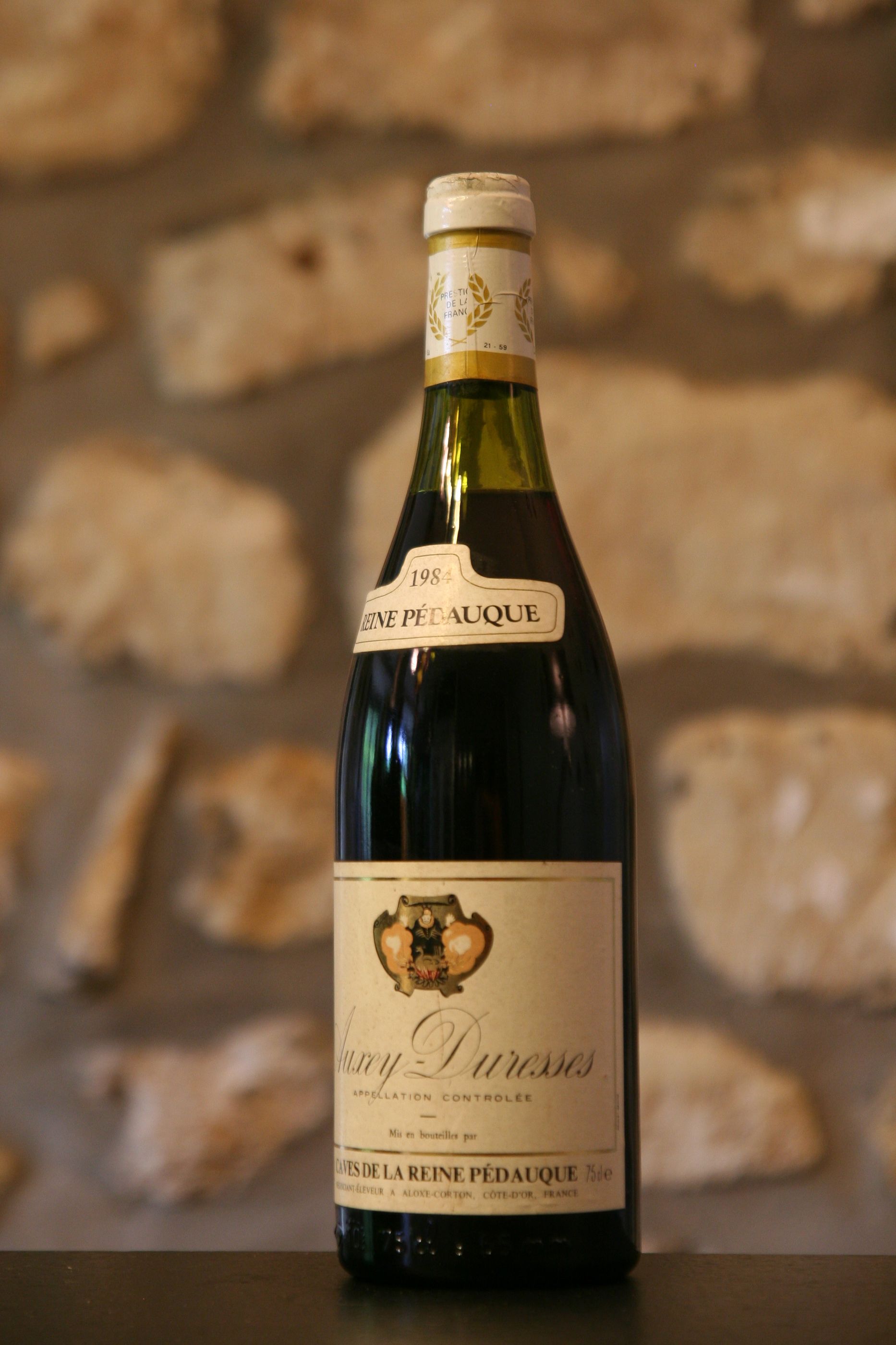 Vin Vin rouge, Domaine la Reine Pedauque 1984, Vente Vins Auxey