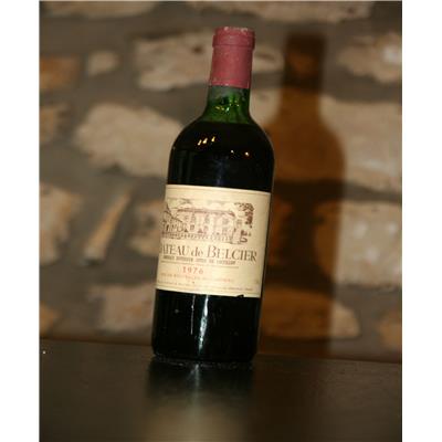 Vin rouge, Cote de Castillon, Château de Belcier 1976