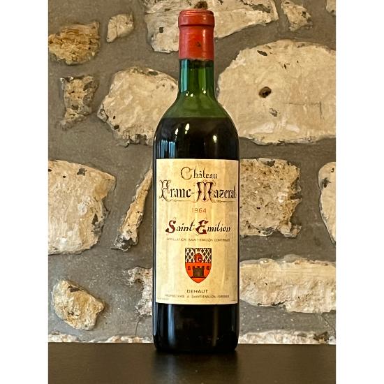 Vin rouge, Saint Emilion, Château Franc Mazerat 1964