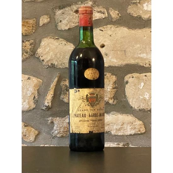 Vin rouge, Bordeaux, Château Barbe-Maurin 1972
