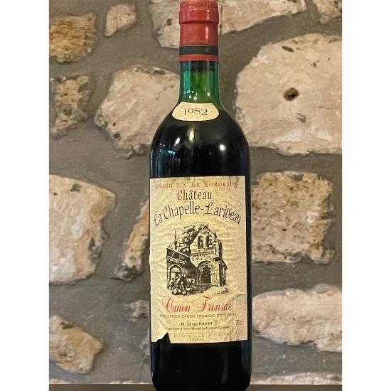 Vin rouge, canon Fronsac, Château la Chapelle Lariveau 1982