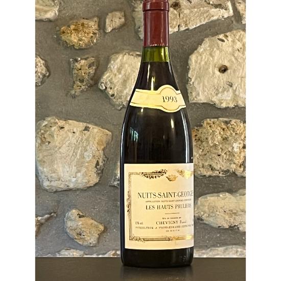 Vin rouge, Nuits St Georges, Domaine Chevigny, Les Hauts Pruliers 1993