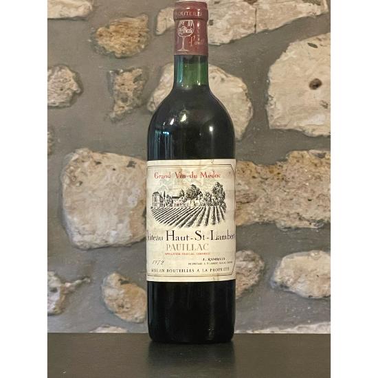 Vin rouge, Pauillac, Chateau Haut St Lambert 1972