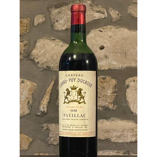 Vin rouge, Pauillac, Château Grand Puy Ducasse 1970