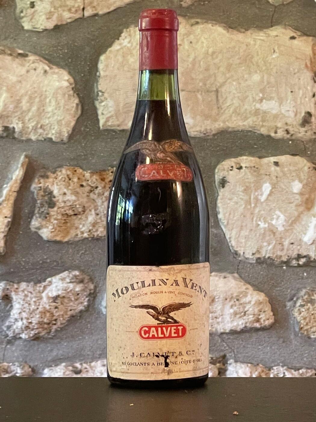 Vin rouge, Moulin a Vent, Domaine Calvet 1959