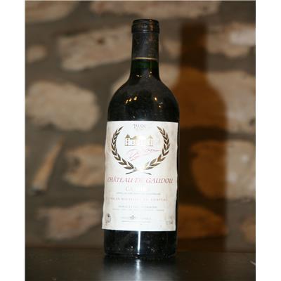 Vin rouge, Cahors, Château de Gaudou 1988