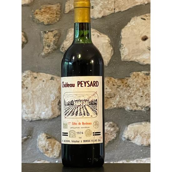Vin rouge, Cotes  de Bordeaux, Château Peysard 1974