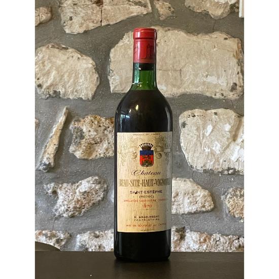 Vin rouge, Saint Estephe, Château Site Haut Vignoble 1970