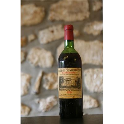 Vin rouge, Chateau de Marbuzet 1974
