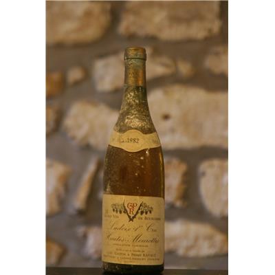 Vin blanc, Ladoix 1er Cru, Les Hautes Mourottes, Domaine G et P Ravaut 1982