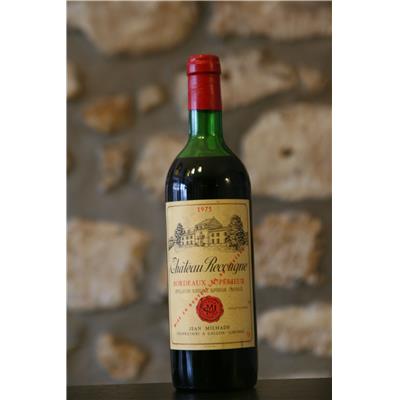Vin rouge, Château Recougne 1975
