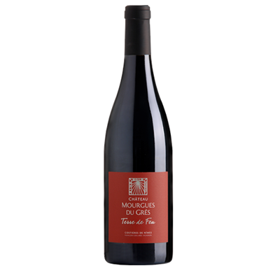 Vin rouge, Chateau Mourgues du gres, cuvee Terre de feu