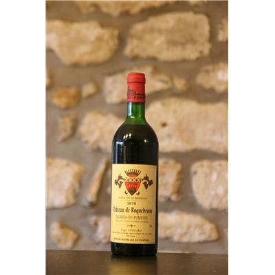 Vin rouge, Château de Roquebrune 1975