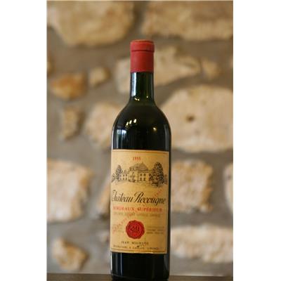 Vin rouge, Pomerol, Château Plince 1955