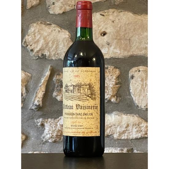 Vin rouge, Puisseguin St Emilion, Château Vaisinerie 1985