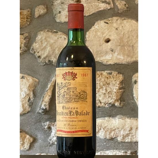 Vin rouge, Fronsac, Château Bourdieu La Valade 1967