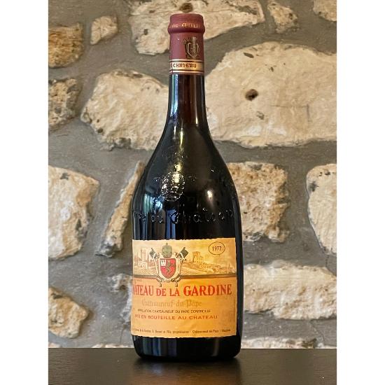 Vin rouge, chateauneuf du Pape, Château la Gardine 1977