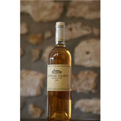 Vin blanc, Bordeaux, Le Caillou blanc du Château Talbot 1998