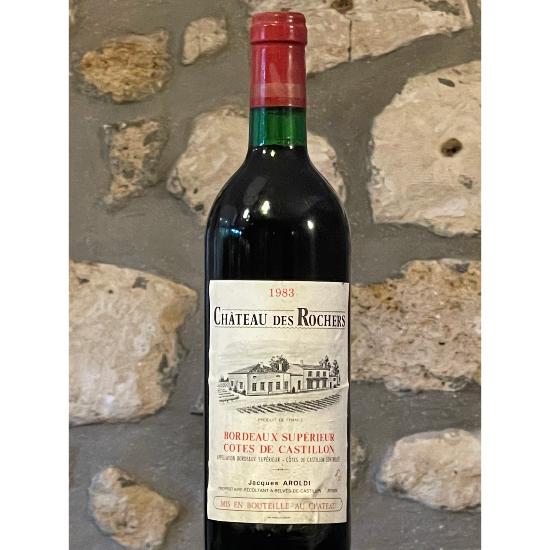 Vin rouge, Cotes de Castillon,rouge ,Château des Rochers 1983