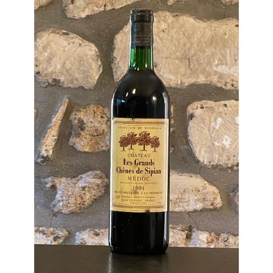 Vin rouge, Medoc, Château les grands chenes de Sipian 1991