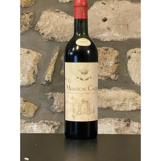 Vin rouge, Bordeaux, Mouton Cadet la Bergerie 1953
