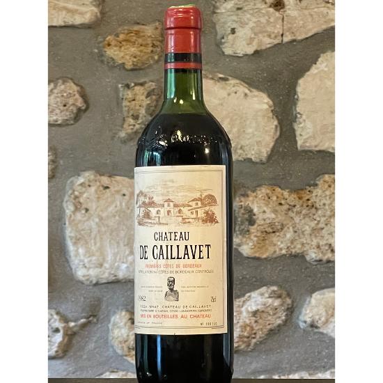 Vin rouge, Cote de Bordeaux, Château de Caillavet 1982